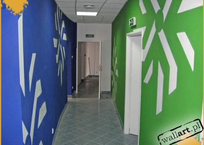 pomalowany korytarz