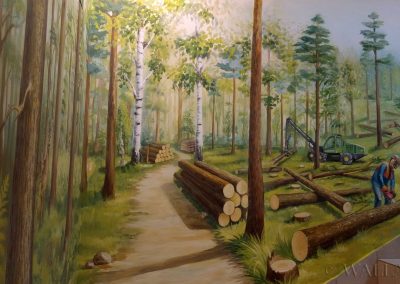 Wald gemalt