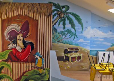 wykonane malowidło - pirat