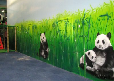 malowidło ścienne - panda