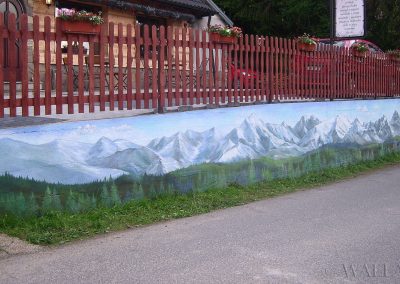 pomalowany murek